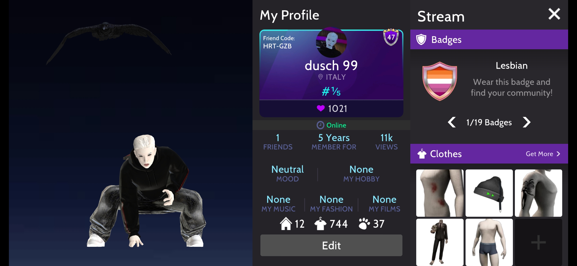 AVAKİN LİFE 47 LEVEL HESAP GOLD KANATLI