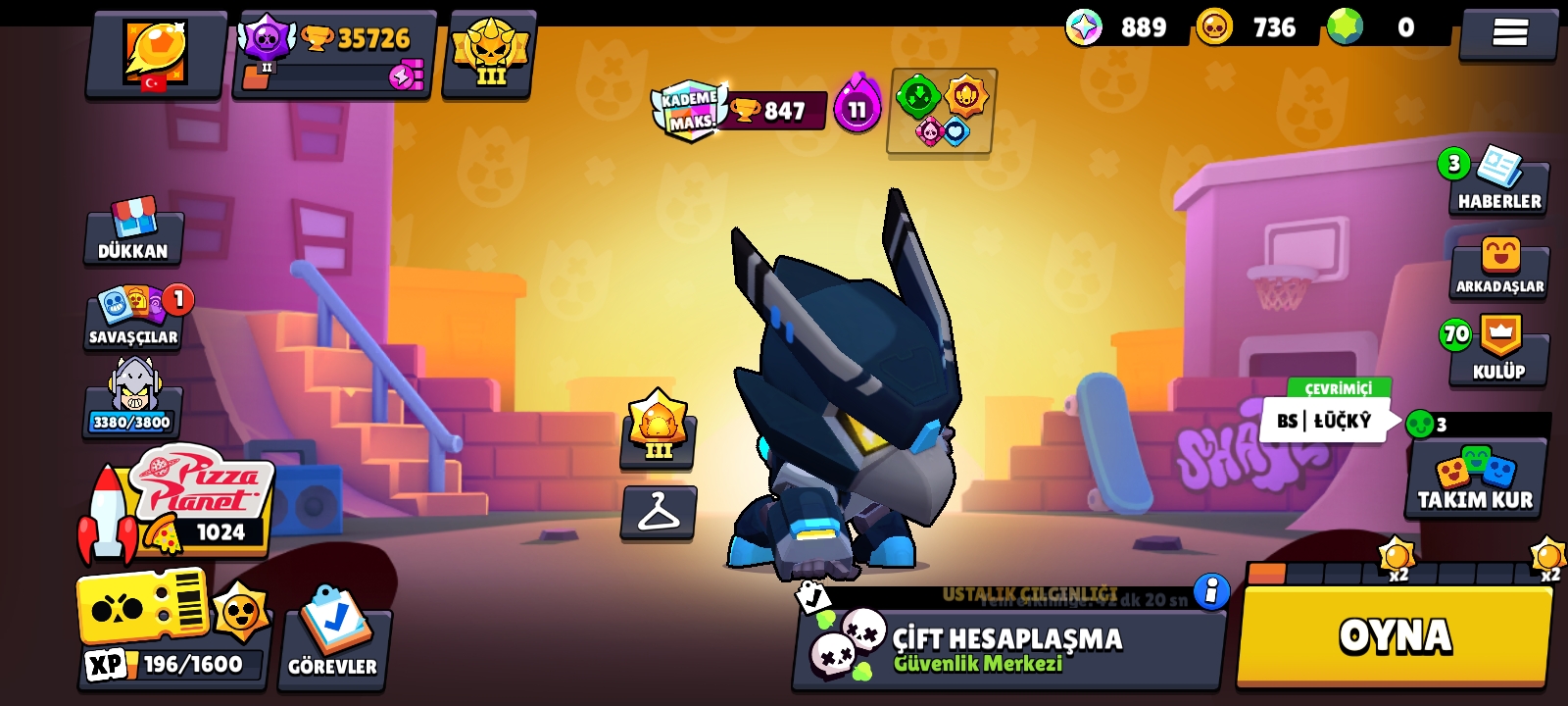 BS 82 KARAKTER 36 BİN KUPA