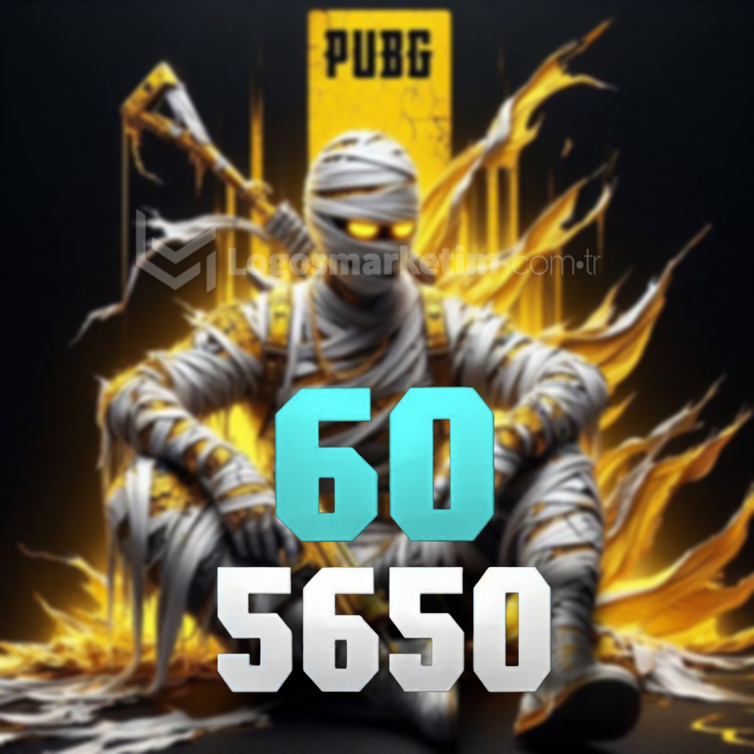 60 - 5650 Random Uc key - Pubg Mobile